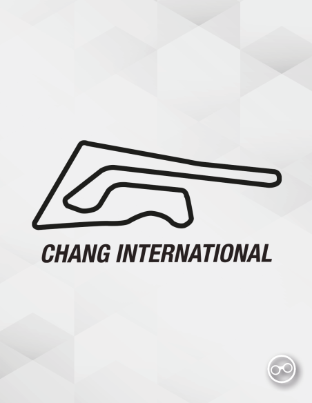 Sticker van het Chang International Circuit – geschikt voor auto's, laptops en kleding