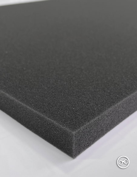 Detailweergave van de flexibele, zachte PVC-schuim materiaalstructuur.