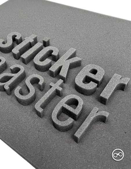 Close-up van de zachte foam randen en de matte afwerking - 2