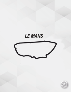 Sticker van het Le Mans 24H / Circuit de la Sarthe – geschikt voor auto’s, laptops en kleding