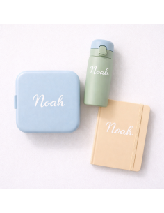 Naamsticker op matte drinkbeker met naam Emma 2