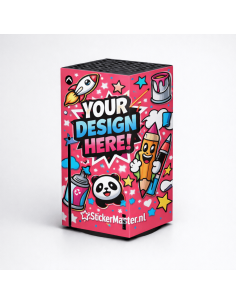 Xbox Series X console met strak aangebrachte eigen ontwerp skin