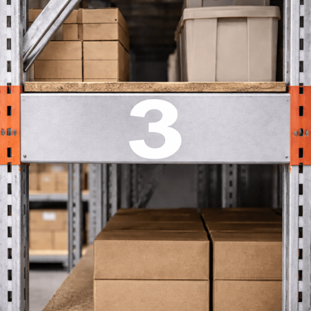 Cijfer sticker Arial 3 gebruikt voor schapnummering