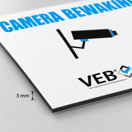 VEB Camerabewakingsbordje