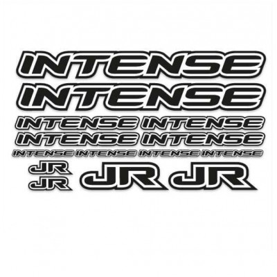 BMX Intense Sticker Set Zwart - 1 BMX Intense Sticker Set Zwart - 1
