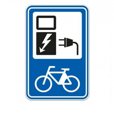 Scooter Fiets Oplaadpunt Sticker - 1