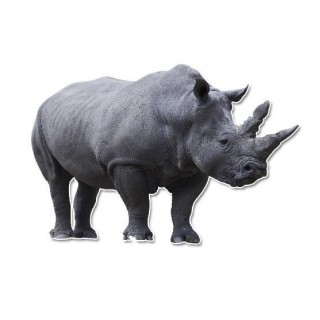 Fat Rhino Wandaufkleber - 1