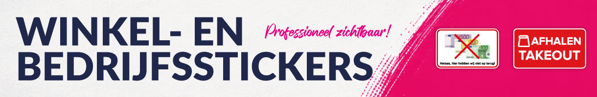Winkel- en bedrijfsstickers bestellen