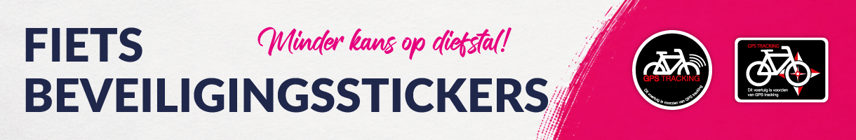 Fiets beveiligingstickers kopen | Diefstalpreventie