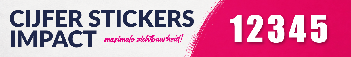 Cijfer stickers Impact kopen | Opvallende cijfers
