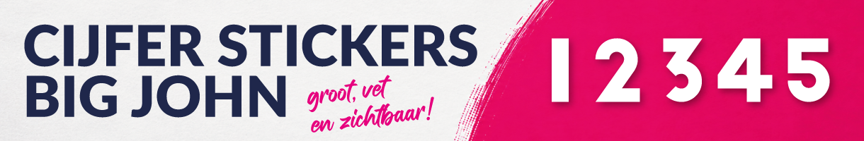Cijfer stickers Big John kopen? | Stickermaster