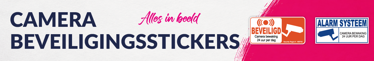 Camera beveiligingssticker kopen | Stickermaster